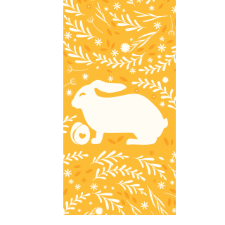 Czekoladowe jajeczka - Żółty zając