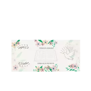 Pudełka na ciasto<br /><small>3 szt.</small> - Pudrowe kwiaty