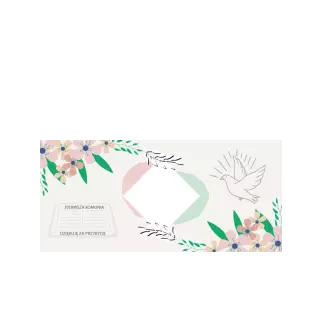 Pudełka na ciasto<br /><small>3 szt.</small> - Pudrowe kwiaty