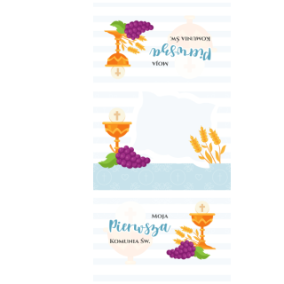 Słodkie pudełka - Błękitny opłatek