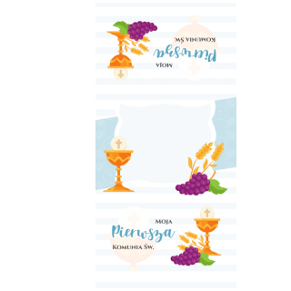 Słodkie pudełka - Błękitny opłatek