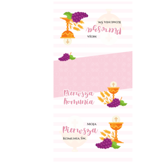 Słodkie pudełka - Różowy opłatek