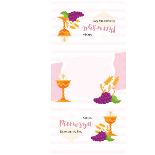 Słodkie pudełka - Różowy opłatek