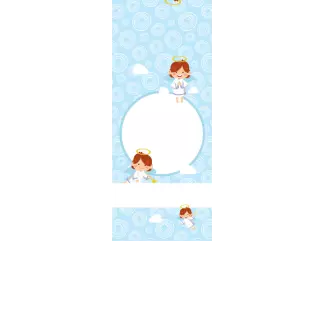 Torebki na cukierki - Krówkowe aniołki (5 szt)