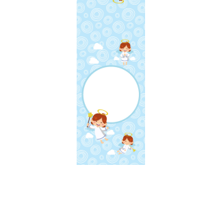 Torebki na cukierki - Krówkowe aniołki (kraft) (5 szt)