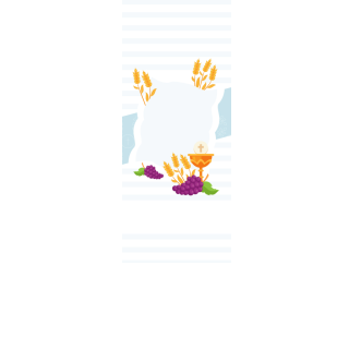 Torebki na cukierki - Błękitny opłatek (5 szt)