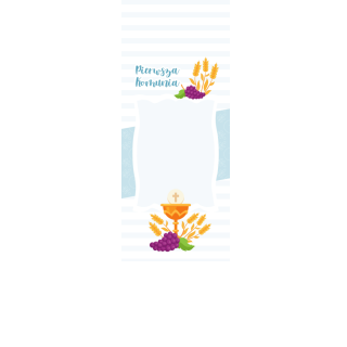 Torebki na cukierki - Błękitny opłatek (5 szt)