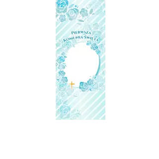 Torebki na cukierki - Komunijny błękit (5 szt)