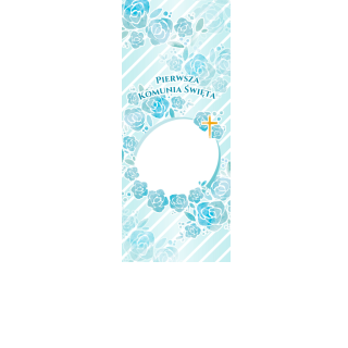 Torebki na cukierki - Komunijny błękit (5 szt)