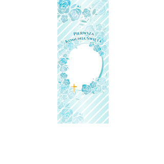 Torebki na cukierki - Komunijny błękit (kraft) (5 szt)