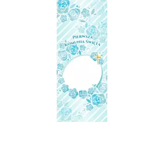 Torebki na cukierki - Komunijny błękit (kraft) (5 szt)