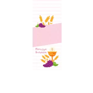 Torebki na cukierki - Różowy opłatek (kraft) (5 szt)