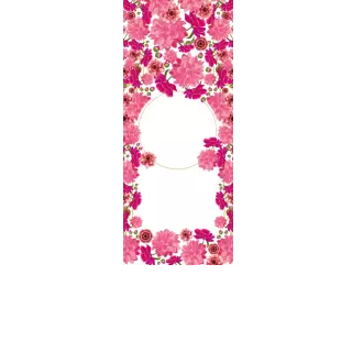 Torebki na cukierki - Kwieciste piwonie (kraft) (5 szt)