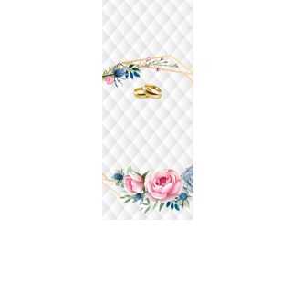 Torebki na cukierki - Złote obrączki (kraft) (5 szt)