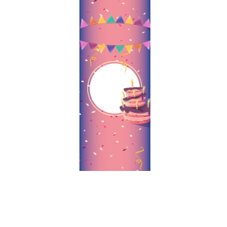 Torebki na cukierki - Fioletowe konfetti (5 szt)