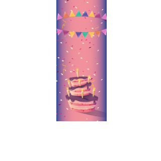 Torebki na cukierki - Fioletowe konfetti (5 szt)