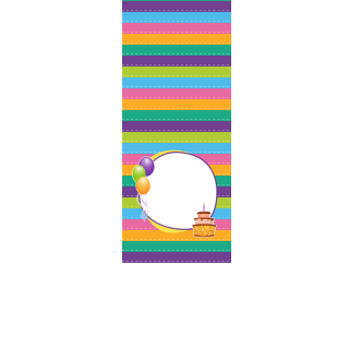 Torebki na cukierki - Kolorowe baloniki (5 szt)