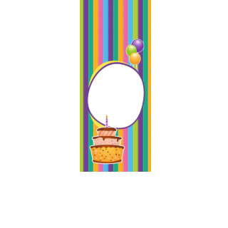 Torebki na cukierki - Kolorowe baloniki (5 szt)