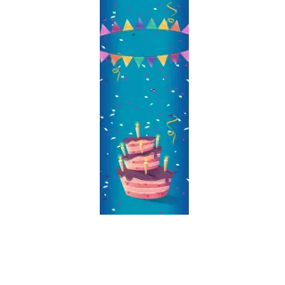 Torebki na cukierki - Niebieskie konfetti (kraft) (5 szt)