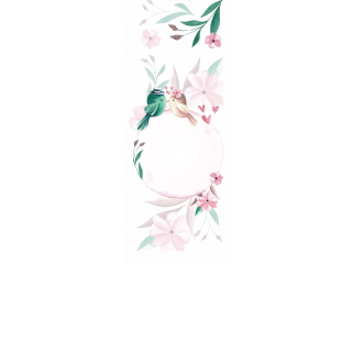 Torebki na cukierki - Zakochane ptaszki (kraft) (5 szt)