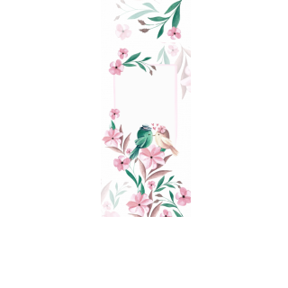 Torebki na cukierki - Zakochane ptaszki (kraft) (5 szt)