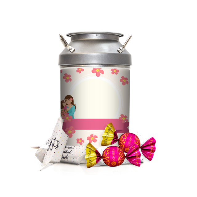 Krówki w kance - Różowe kwiatki