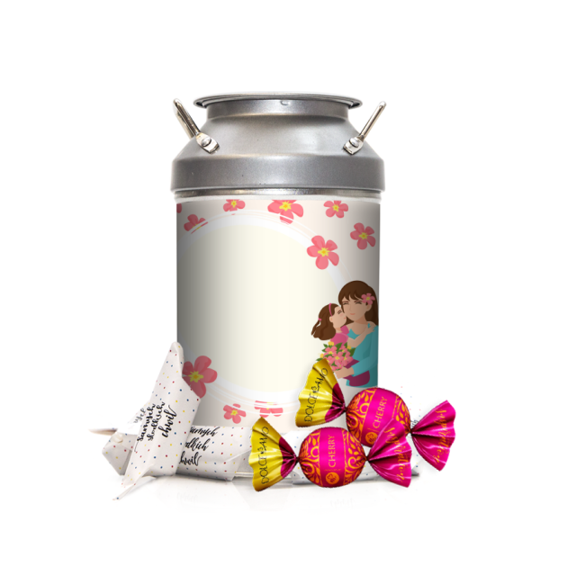 Krówki w kance - Różowe kwiatki