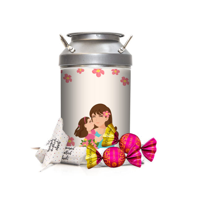 Krówki w kance - Różowe kwiatki