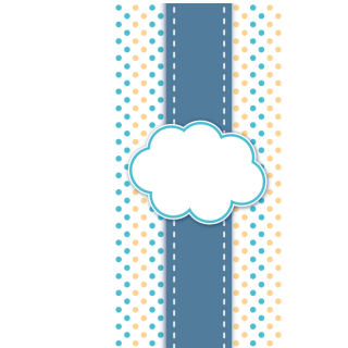 Słodkie pudełka - Chmurka i kropeczki