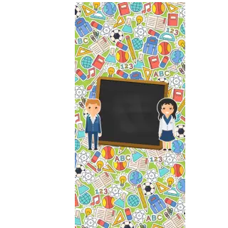 Słodkie pudełka - Uczniowie przy tablicy