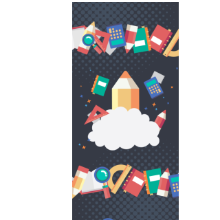 Słodkie pudełka - Kredkowa rakieta