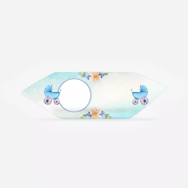 Krówki - Niebieski wózek i kwiatki