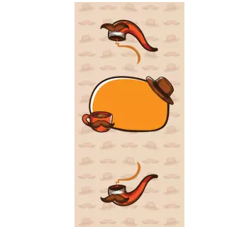 Słodkie pudełka - Kapelusz i fajka