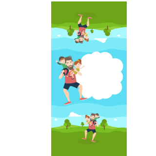 Słodkie pudełka - Tata z dziećmi