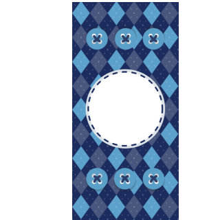 Słodkie pudełka - Niebieski sweter