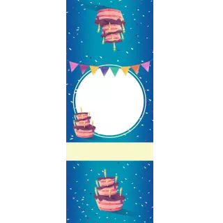 Owijki - Niebieskie konfetti