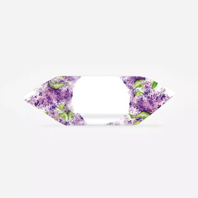 Krówki - Fioletowo-zielone kwiatki