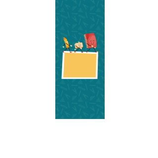 Torebki na cukierki - Wędrujące przybory (kraft) (5 szt)