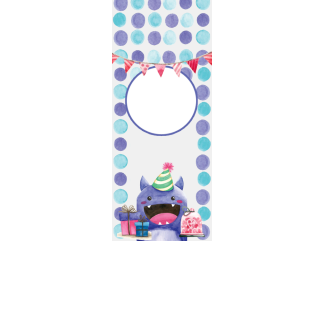 Torebki na cukierki - Potworek z prezentami (5 szt)