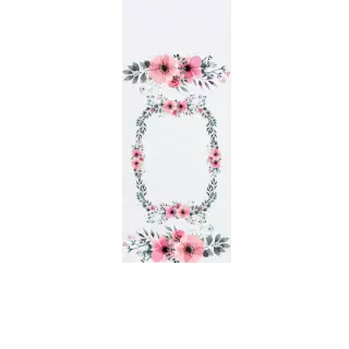 Torebki na cukierki - Kwiecisty wianek (kraft) (5 szt)