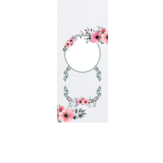 Torebki na cukierki - Kwiecisty wianek (5 szt)