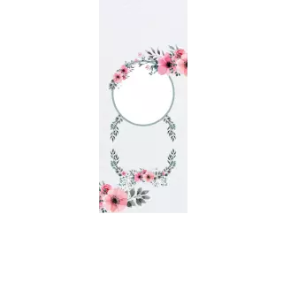 Torebki na cukierki - Kwiecisty wianek (5 szt)