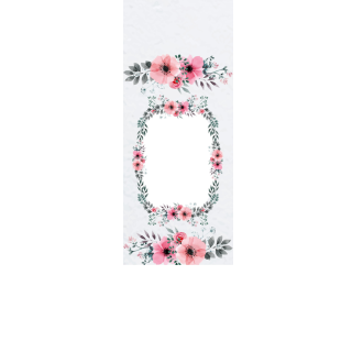 Torebki na cukierki - Kwiecisty wianek (5 szt)