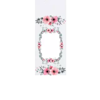 Torebki na cukierki - Kwiecisty wianek (5 szt)