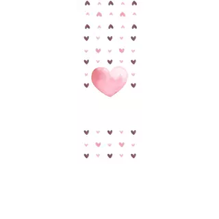 Torebki na cukierki - Różowe serduszka (5 szt)