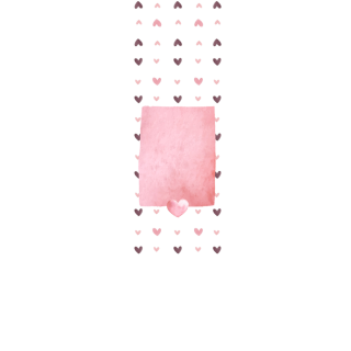 Torebki na cukierki - Różowe serduszka (5 szt)