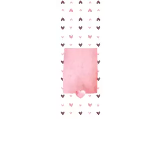 Torebki na cukierki - Różowe serduszka (5 szt)