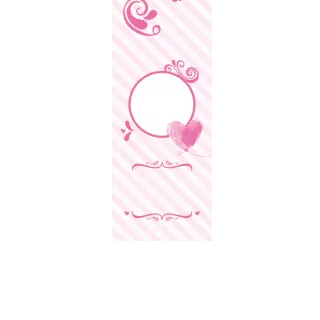 Torebki na cukierki - Odciskowe serce (kraft) (5 szt)