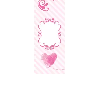 Torebki na cukierki - Odciskowe serce (kraft) (5 szt)