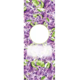 Owijki - Fioletowo-zielone kwiatki